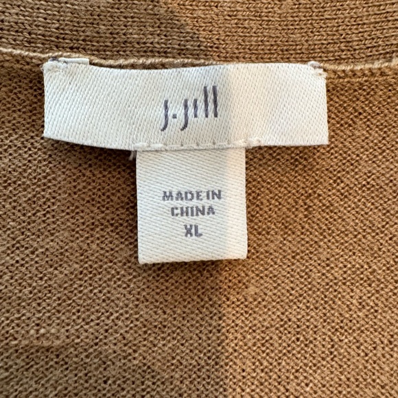 J Jill Tan Button-Up Cardigan - Picture 9 of 11
